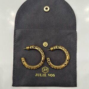 Julie Vos Gold Hoop Earrings